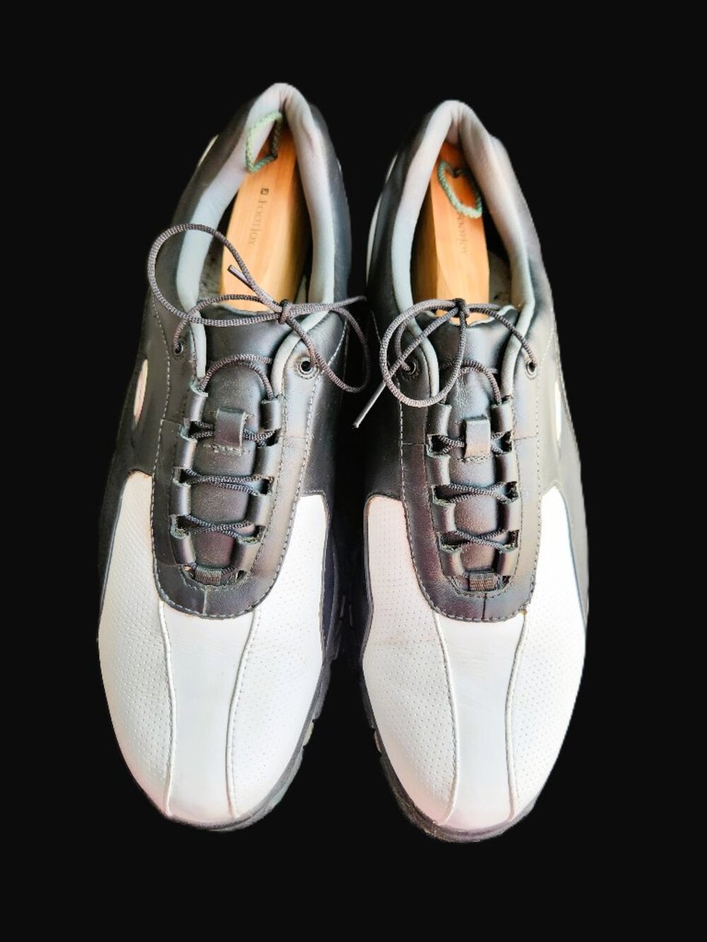 Men's Leather Oakley Golf Shoes Black and White Size 13